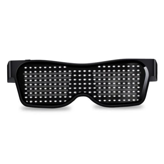 Multicolor LED Glasses with dynamic flashing lights, perfect for parties and events