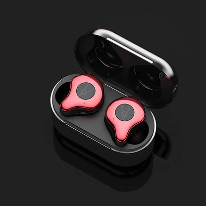 Wireless TWS 5.0 Bluetooth headset with 750mAh charging compartment, 6 hour playtime