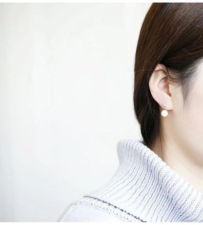 Elegant 925 Sterling Silver Grass-Shaped Earstuds for a sophisticated look