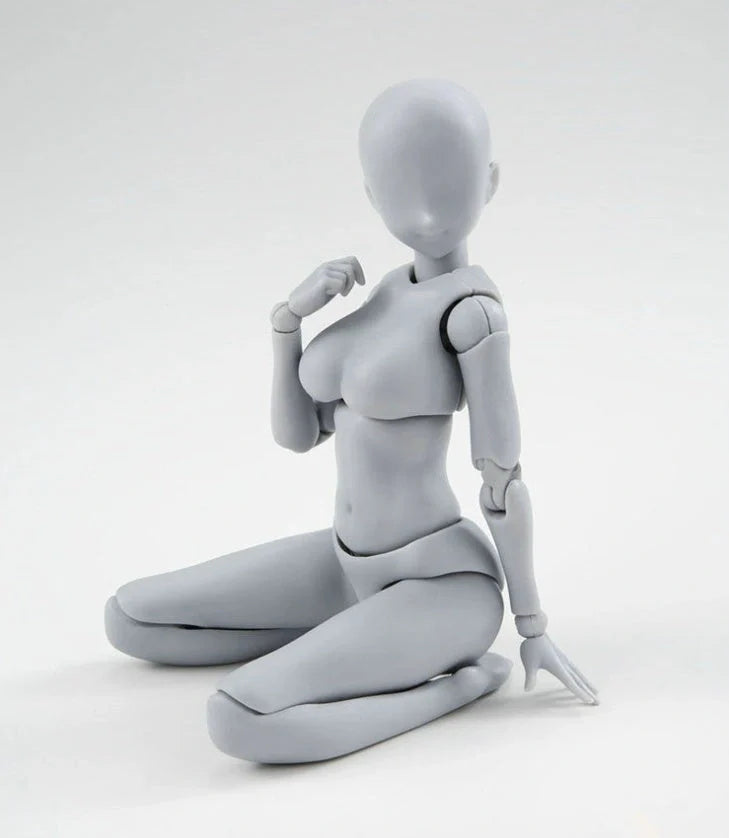 Articulated artist mannequin kit with interchangeable hands and accessories