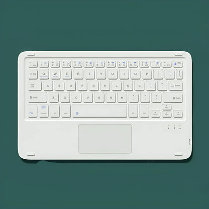 Wireless Bluetooth keyboard and mouse combo kit in pink with charging cable