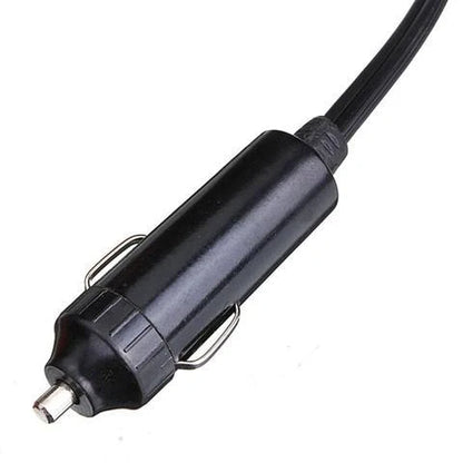 Compact in-car windscreen defroster with dual heating and cooling modes, designed for British drivers to quickly clear frost, mist and condensation for improved visibility and safer driving