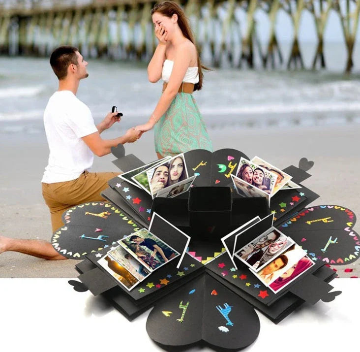 Elegant craft paper photo album with adhesive binding, available in various color options for weddings, anniversaries, and special occasions