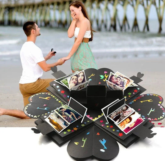 Elegant craft paper photo album with adhesive binding, available in various color options for weddings, anniversaries, and special occasions