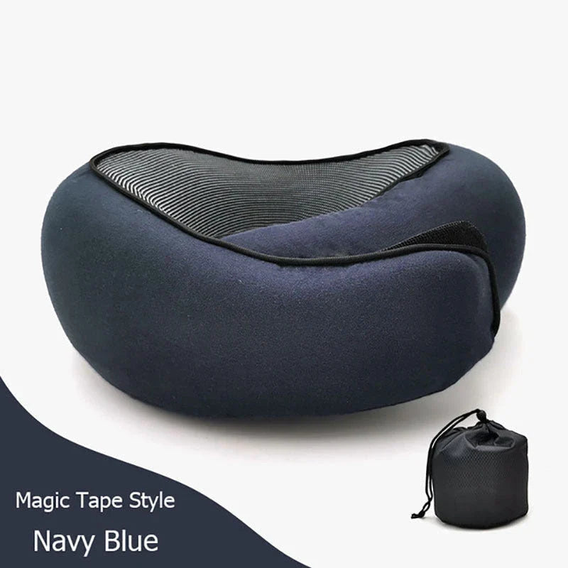 Comfortable U-Shaped Travel Neck Pillow in various colors, designed to provide superior neck support and relaxation during long journeys.