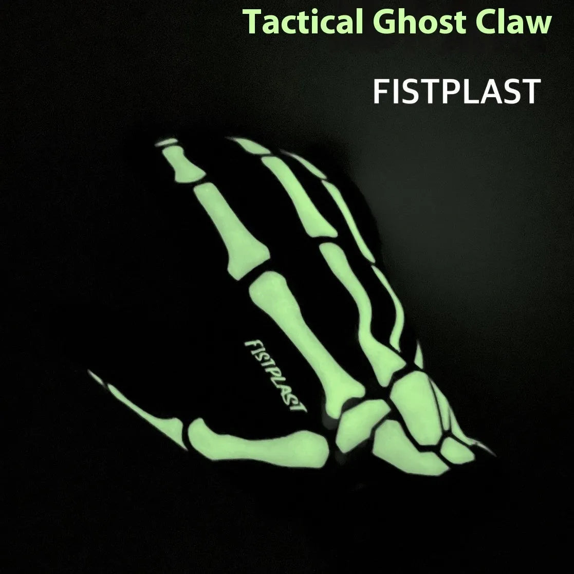 Skull luminous full finger riding gloves in black or khaki, ice silk polyester, touch screen and non-slip, sizes S-XXL