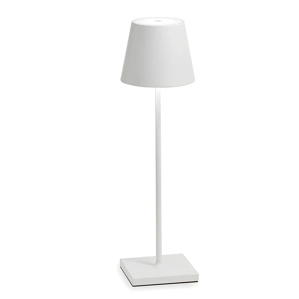 Black touch dimming wireless table lamp 38cm tall with 220 lumens output for outdoor use