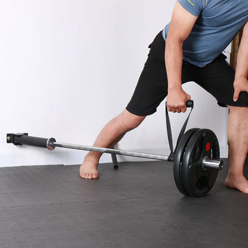 Steel wall barbell rack with 25 tubes for organising barbells and rods, showing mounting hardware