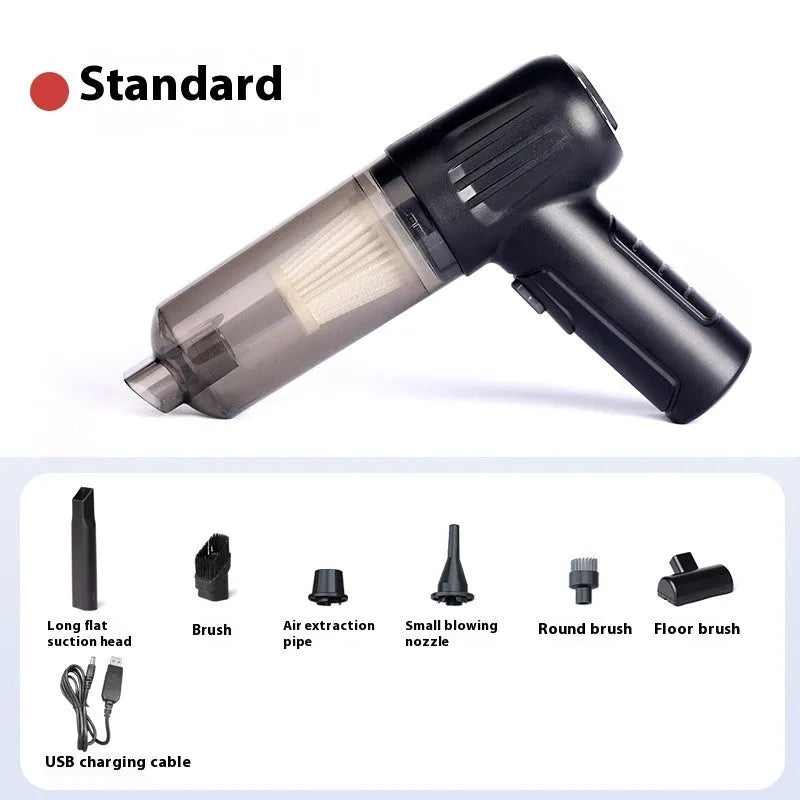 Wireless handheld pet vacuum cleaner with floor brush attachment for cleaning cat and dog fur