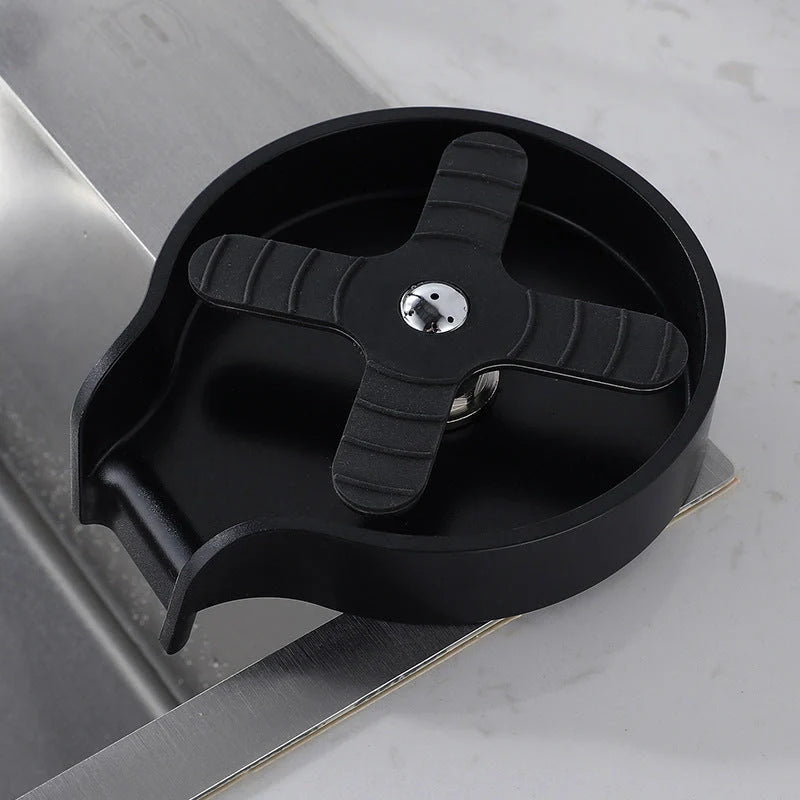 Stainless steel cup washer for home bar sink with sleek design