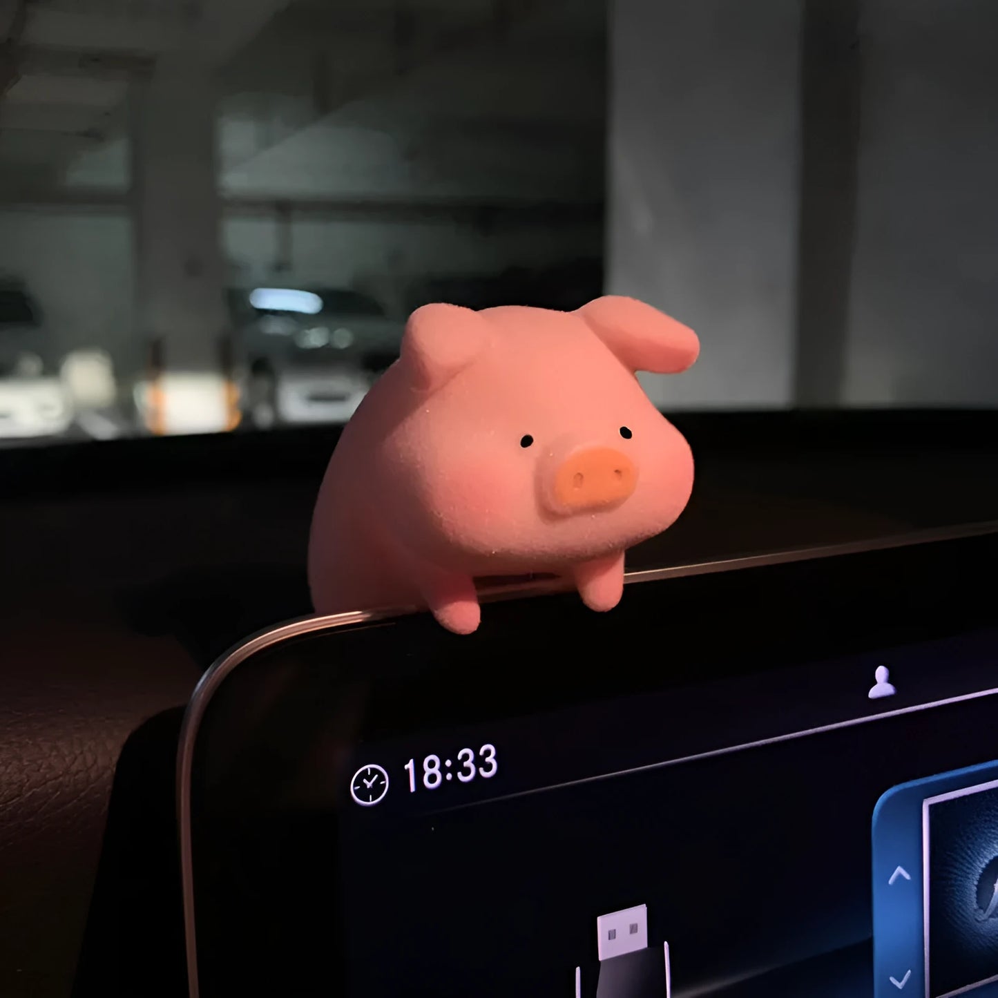 Cartoon pig resin car accessory for dashboard decoration in one of 8 available styles