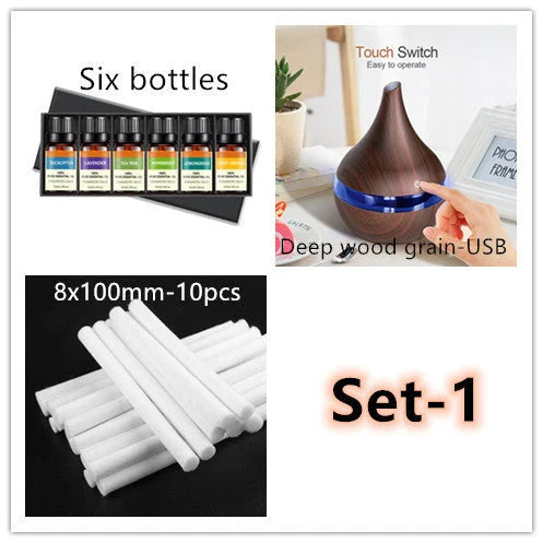 Elegant ultrasonic essential oil diffuser with whisper-soft mist and soothing aromas for relaxing home ambience