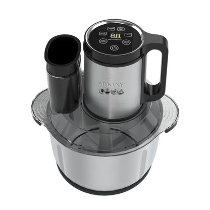 Stainless steel meat grinder with 5-10 litre capacity in 06036 colour for baby food and vegetable processing