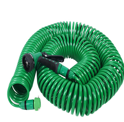 Garden telescopic hose sprinkler with ABS plastic gun head and adjustable water pressure control