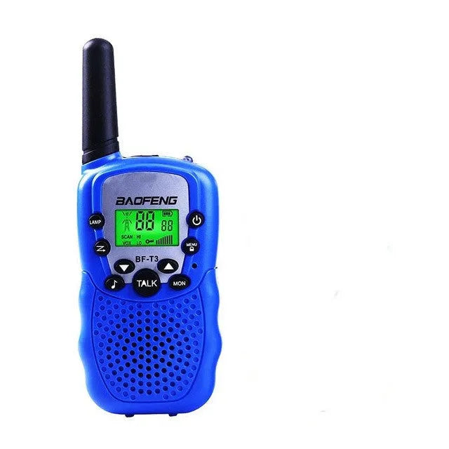 Children's walkie talkie handheld station in choice of five colours with 22 channels