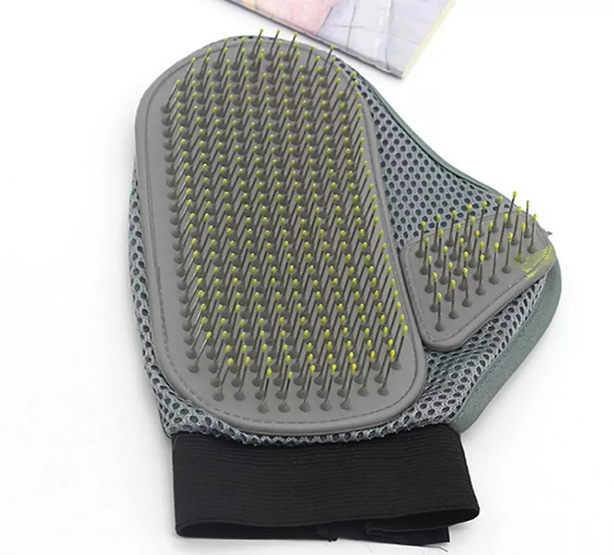 Steel Needle Pet Massage Gloves for effective grooming and pet massage