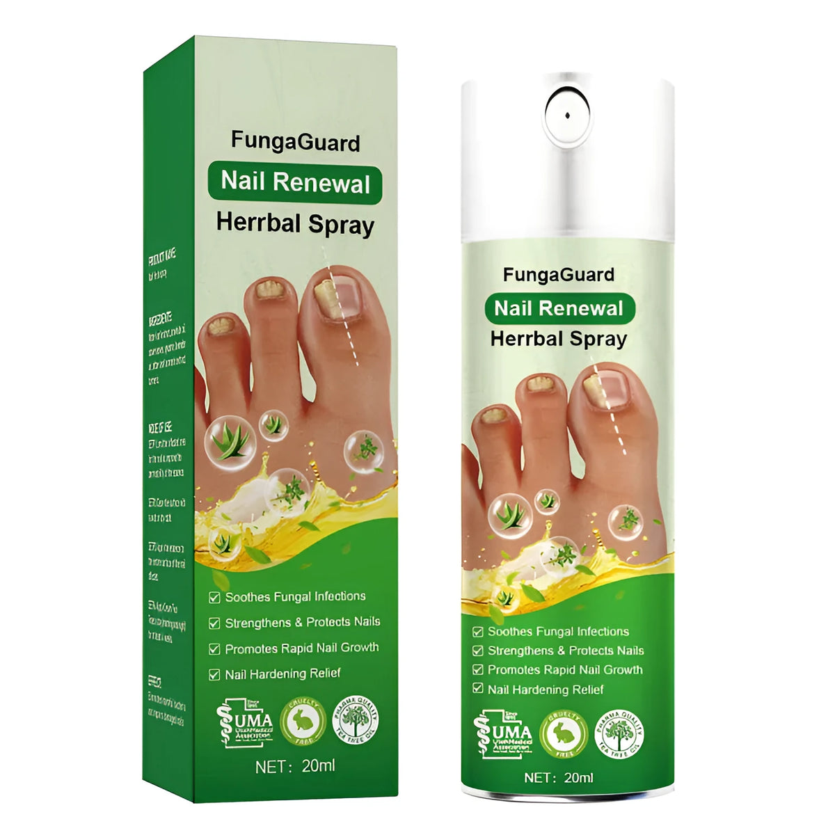 20ml nail care spray bottle for moisturising and oil control with spray nozzle