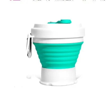 Blue green quick refrigeration pinch cup showing 10.6cm height and 20.6cm diameter with double-layer construction