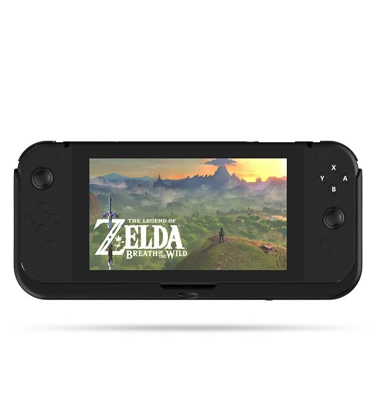 Black litchi leather protective charging case for Nintendo Switch, 10000mAh, 240x115x30mm