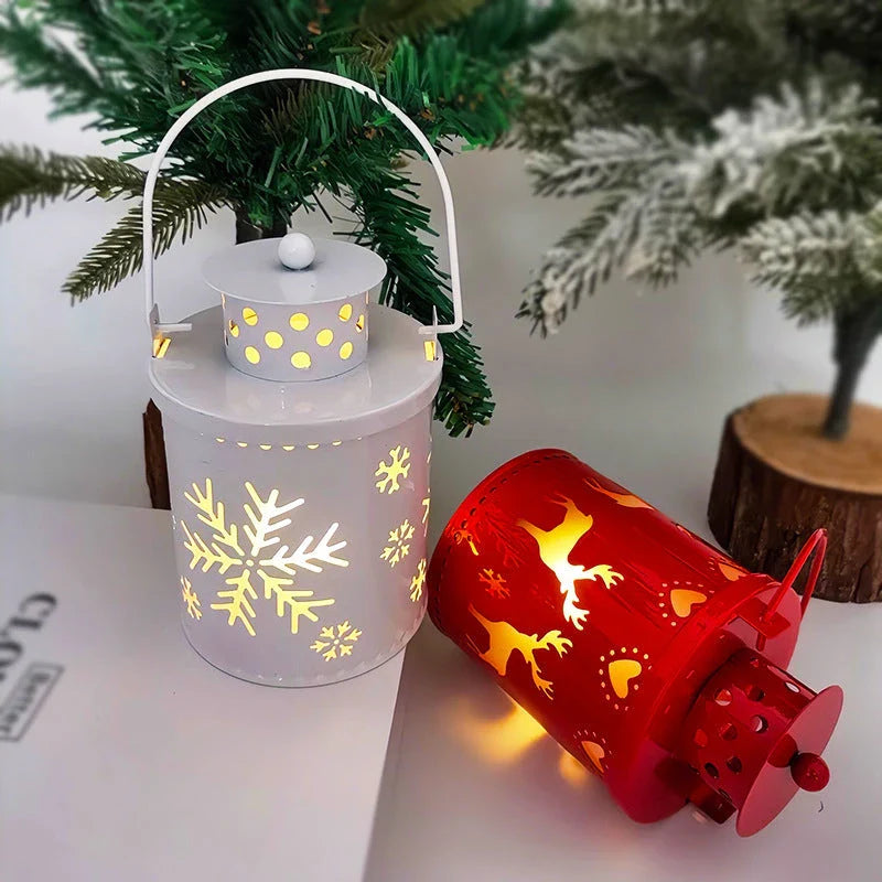 Enchanting LED candle lights with a Nordic-inspired design, creating a warm, festive ambiance for your holiday decor