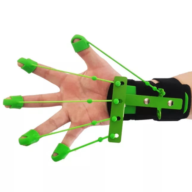5-finger silicone wrist tensioner set for grip strength and flexibility training