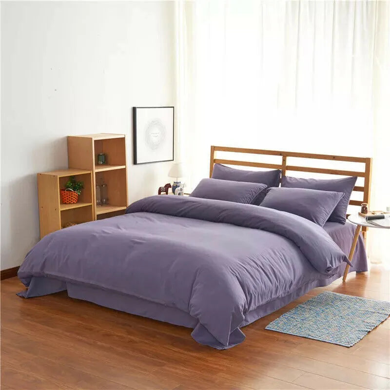 4-piece bedding set with reactive printed twill fabric in flower pattern colours for 2.0m bed