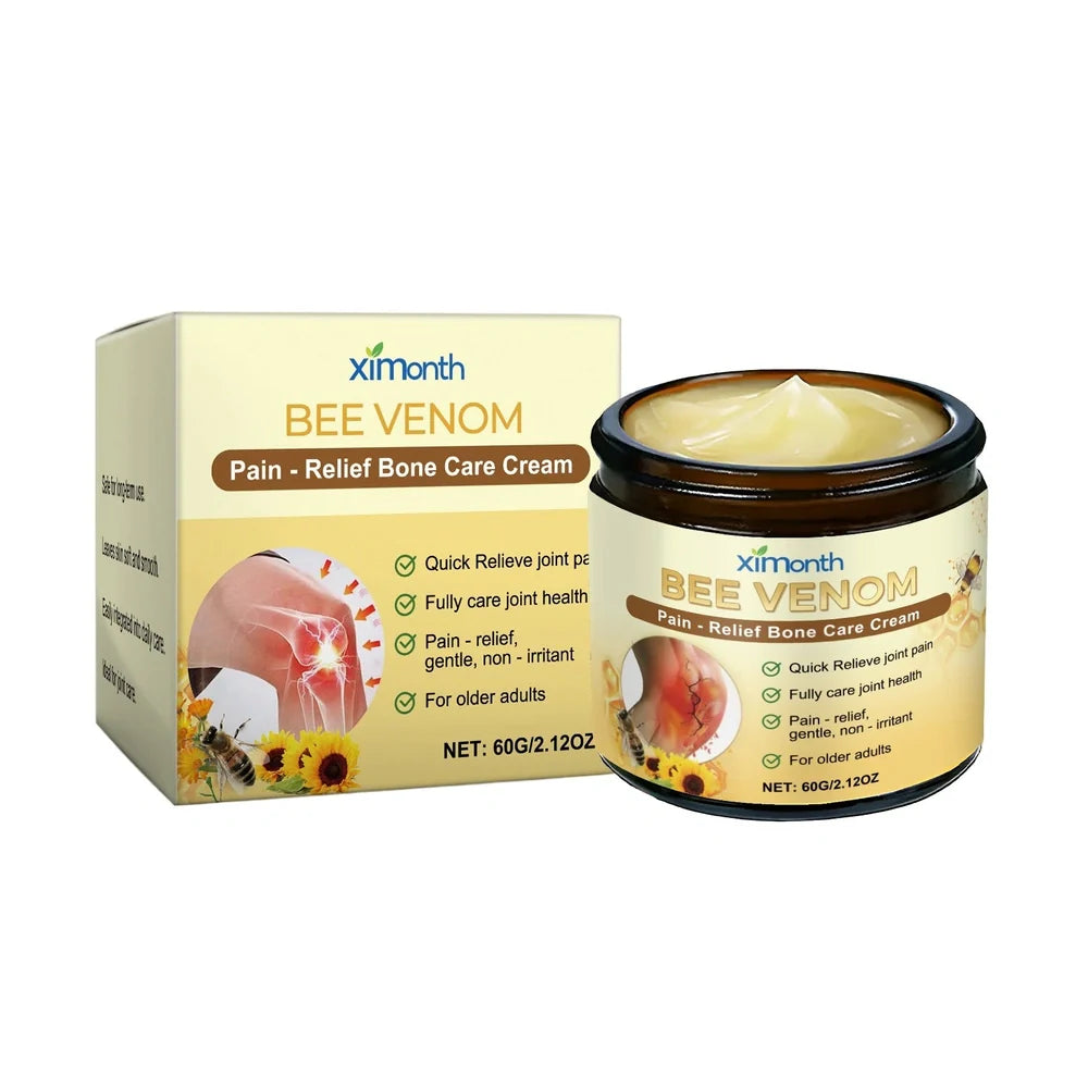 60g tube of Joint Pain Relief Cream with bee venom and arnica for targeted application