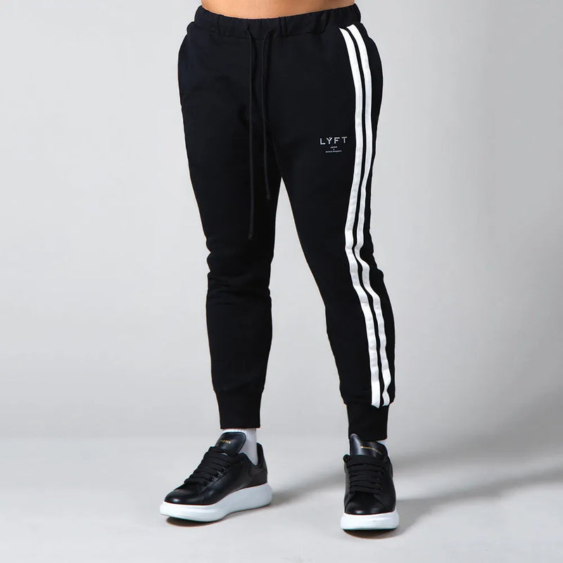Long Pants Outdoor Fitness Workout Training Trousers Cotton Casual Sports Bottoms with Moisture Wicking and Elasticity in Black White Navy Blue Light Board Colours