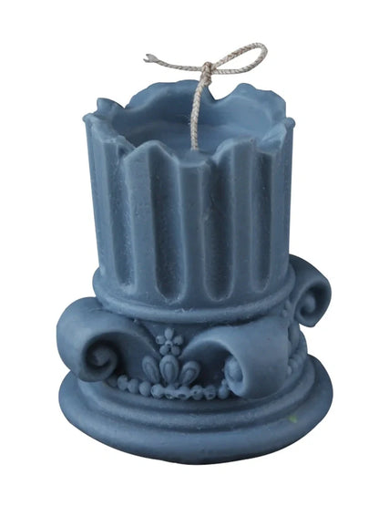 Roman column D candle mould measuring 7.6cm diameter by 8cm height for DIY scented candles