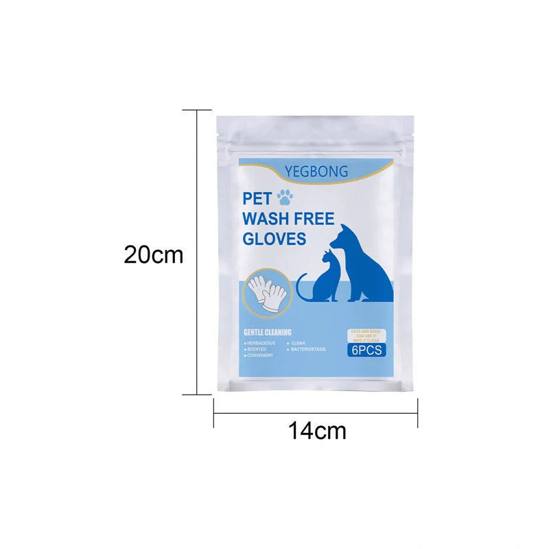 Disposable aluminium foil pet gloves for hygienic clean-up, pack of 6