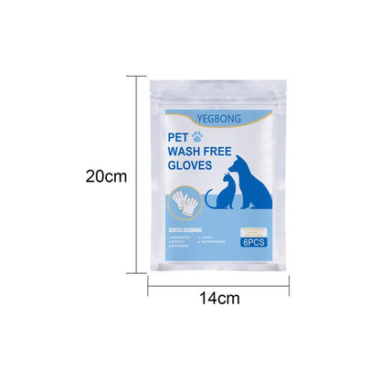 Disposable aluminium foil pet gloves for hygienic clean-up, pack of 6