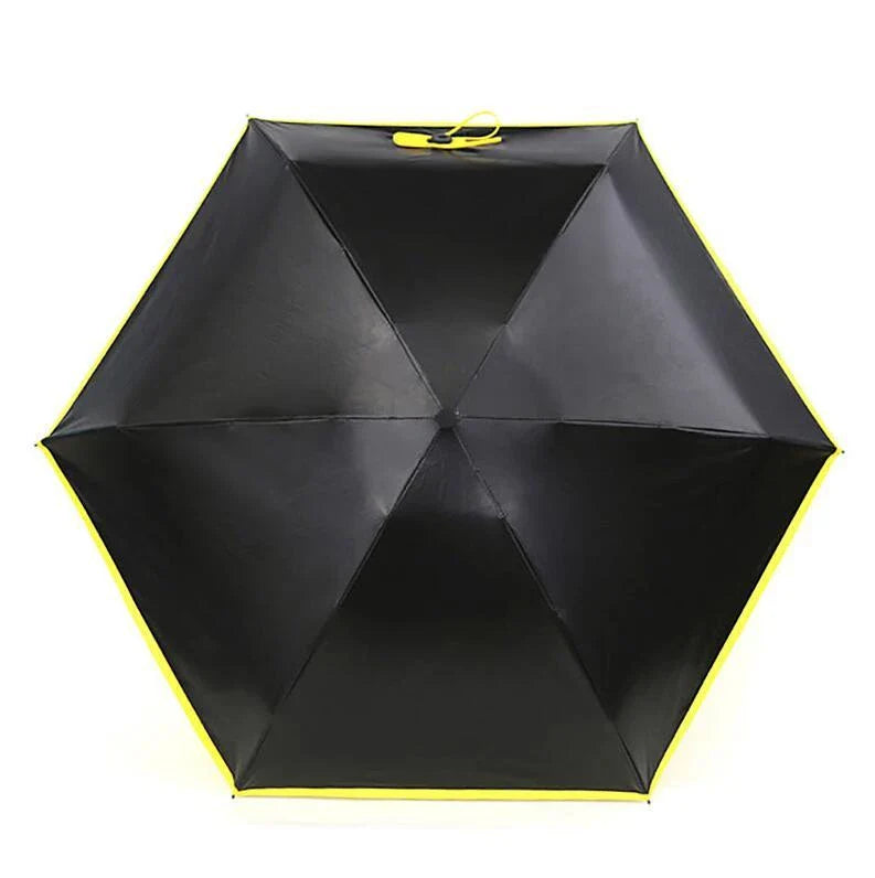 Compact, foldable umbrella in various colours offering premium weather protection and UV shielding