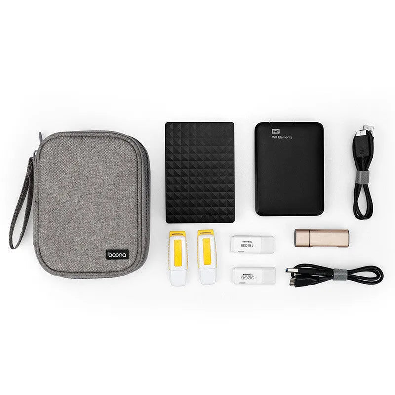 2.5-inch mobile hard disk protective case in Oxford cloth with multiple layer configuration options
