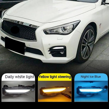 Infiniti Q50 Q70 front bumper LED daytime running lamp with turn signal function