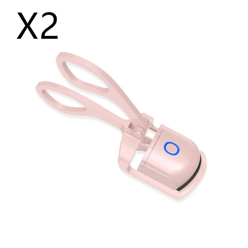 Heated Eyelash Curler with Dual Temperature Settings and Rechargeable Battery for Long-Lasting, Natural-Looking Curl