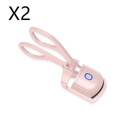 Heated Eyelash Curler with Dual Temperature Settings and Rechargeable Battery for Long-Lasting, Natural-Looking Curl