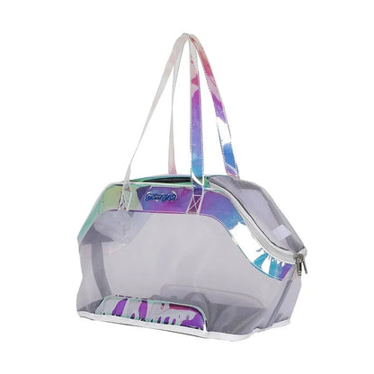 MOORPET leather cat outing carry bag in a solid colour with 25L capacity