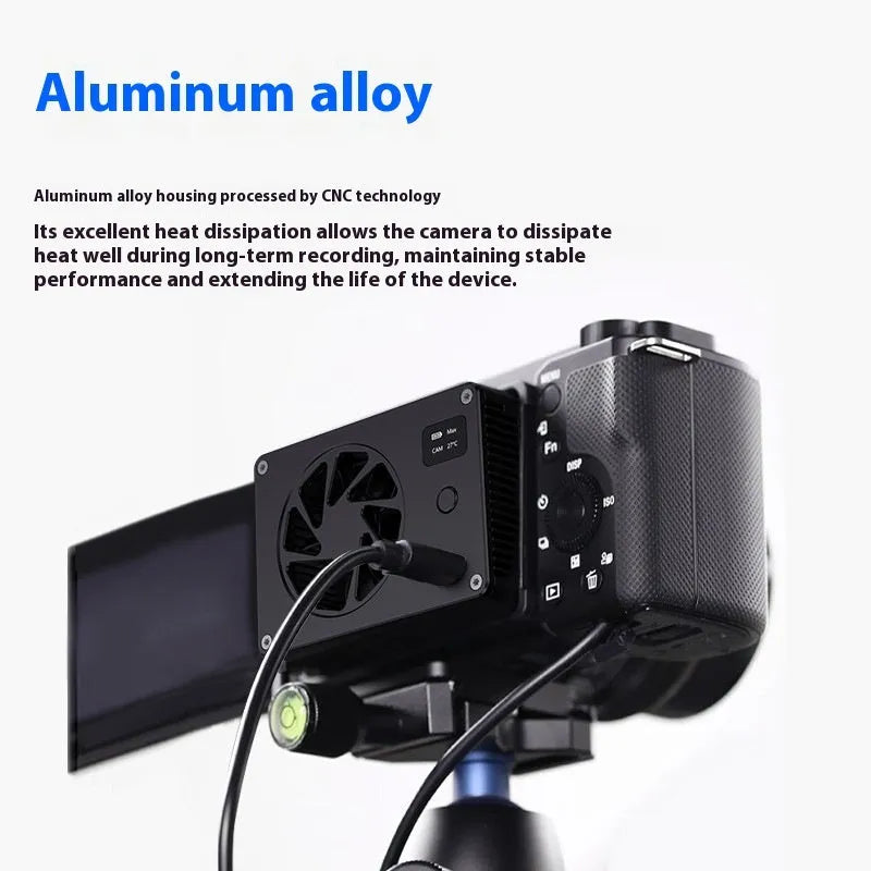 Black aluminium alloy smart cooling fan radiator for PC components