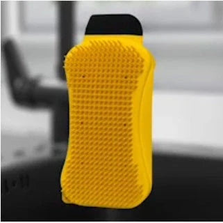 3-in-1 Sponge Hero silicone kitchen cleaning tool with built-in soap dispenser