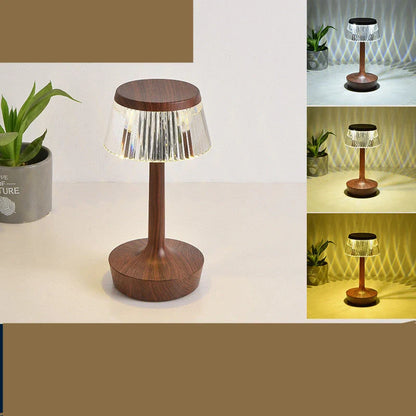 RAINCAP Crystal Table Lamp with USB charging and touch control in various colours