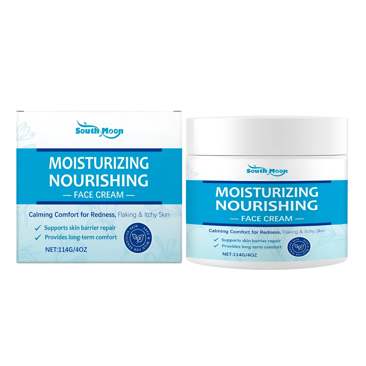 114g jar of face cream with Aesculus chinensis and mint leaf extracts for daily moisturising