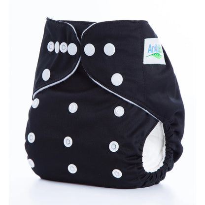 Solid colour leak-proof baby diaper pants with brushed cloth and bamboo charcoal lining, 36.5 x 32.5 cm