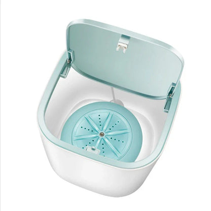 Compact ultrasonic washing machine for delicate fabrics with USB power and various colour options
