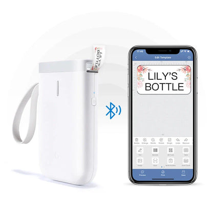 D11 Compact Bluetooth-Enabled Label Maker for Hassle-Free Home and Office Organization