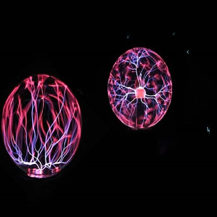 Colourful USB magic ball light with 7.62 cm glass sphere on ABS base