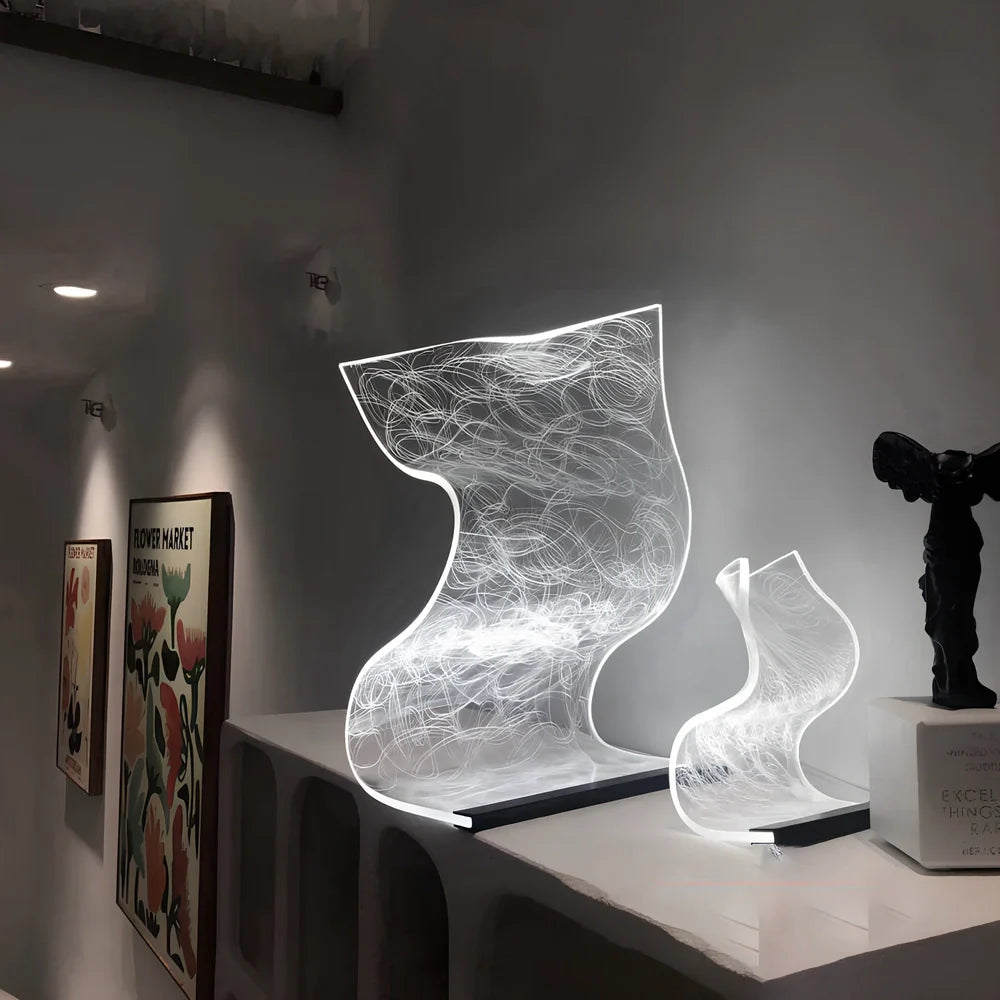 USB-powered bedside lamp with three colour settings and compact design