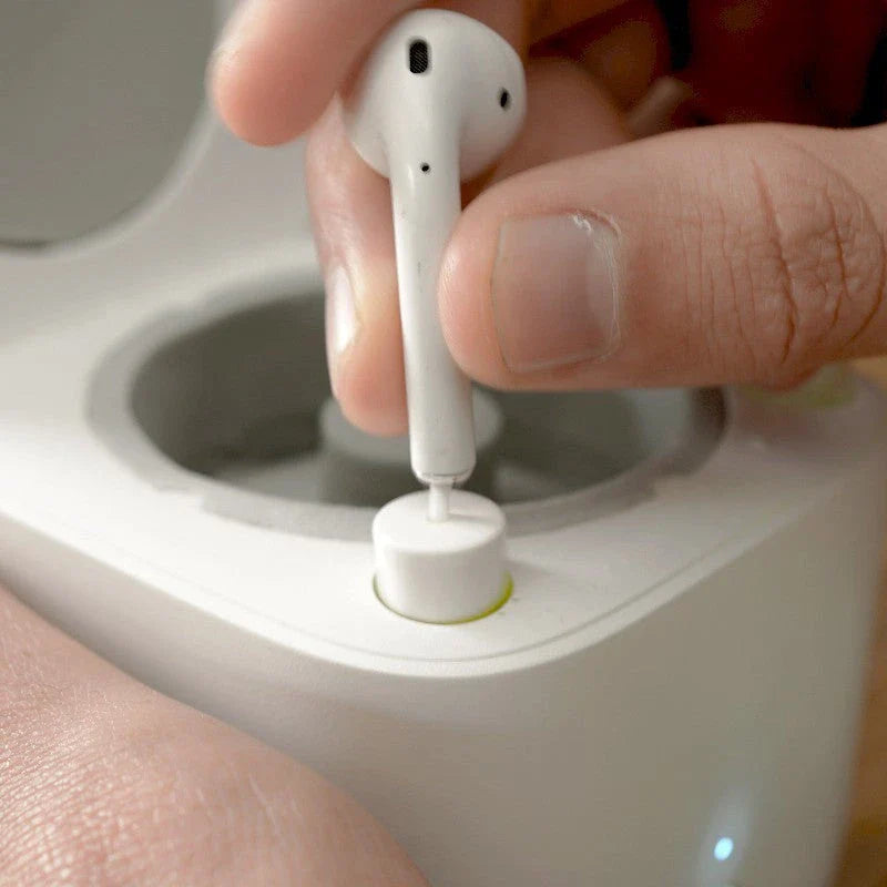 Earbuds Cleaning Kit with Automated Charging Case and Precision Cleaning Brush for AirPods