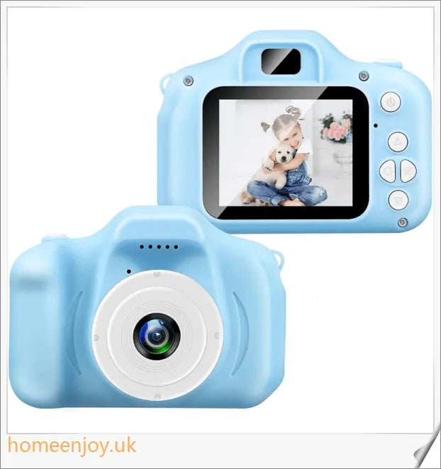 Digital Retro Camera and Recorder with 2-inch Screen, 1080p Video, and Multicolor Retro Design