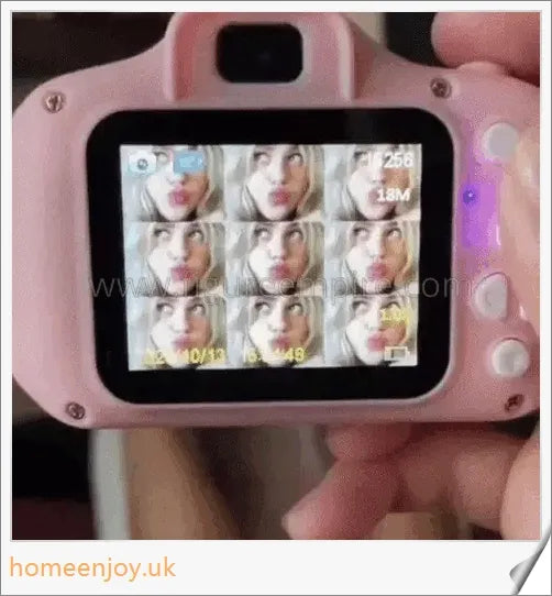 Digital Retro Camera and Recorder with 2-inch Screen, 1080p Video, and Multicolor Retro Design