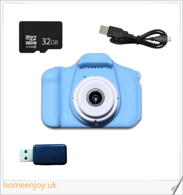 Digital Retro Camera and Recorder with 2-inch Screen, 1080p Video, and Multicolor Retro Design